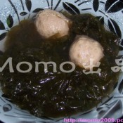 虾米紫菜牛丸汤