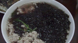 肉末紫菜汤的做法