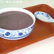 紫米豆浆粥