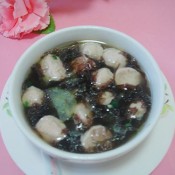 青瓜紫菜肉丸汤
