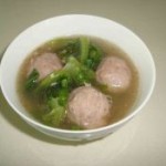 牛肉丸生菜汤