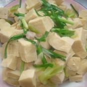 小葱炖冻豆腐