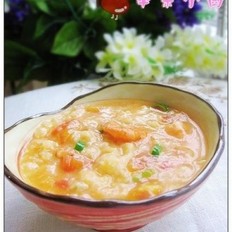 西红柿鲜虾疙瘩汤