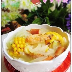 冬瓜玉米鲜虾汤