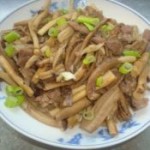 肉炒茶树菇