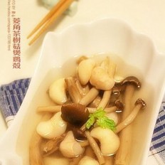菱角茶树菇煲鸡壳