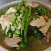 青菜鸭肉汤