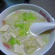 豆腐火腿粥