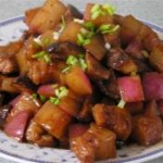 香菇萝卜炖五花肉