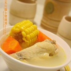 粟米红萝卜煲鸡汤