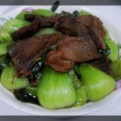 青菜炖牛肉