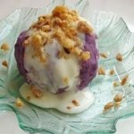 核桃奶香紫薯球
