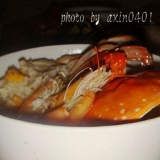 海蟹鲜虾粥