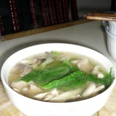 蘑菇芥菜汤