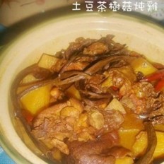 土豆茶树菇炖咖喱鸡