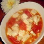 番茄磨菇豆腐汤