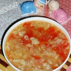 白菜西红柿疙瘩汤