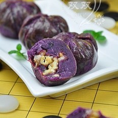 紫薯核桃包