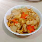 白萝卜炒蚕豆