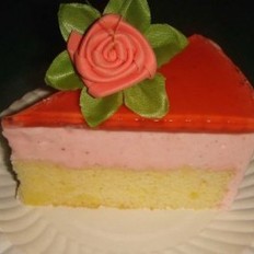 草莓芝士慕司蛋糕
