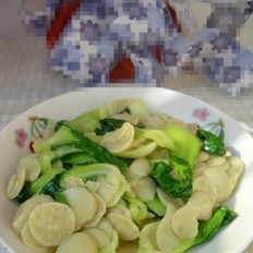 绿豆饼炒青菜