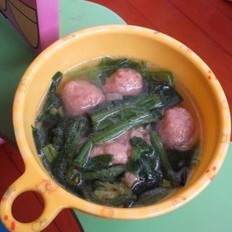 菠菜羊肉丸子汤