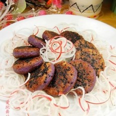 紫薯萝卜丝饼