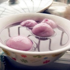 紫薯汤圆甜汤