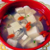 海蛎青蛤豆腐汤