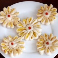 红薯菊花饼