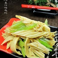姜汁腐竹拌芹菜