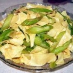 豆皮炝芹菜