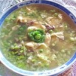 鸡蛋草菇豌豆汤