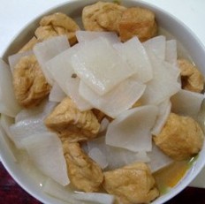 萝卜豆腐泡煲