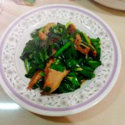 韭菜炒鸭肉