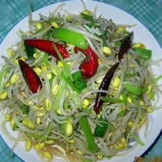 豆芽炒芹菜