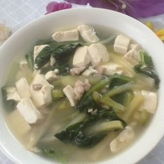 榨菜青菜肉丝汤