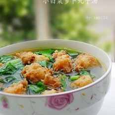 小白菜萝卜丸子汤