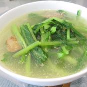鸡肝芥菜汤