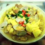 咖喱蛤蜊豆腐