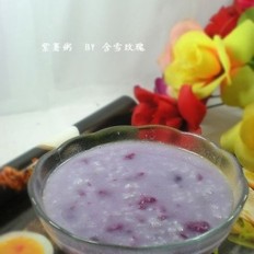 紫薯炼乳粥