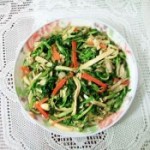 豆腐干胡萝卜炒水芹菜