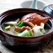 螃蟹白菜炖豆腐
