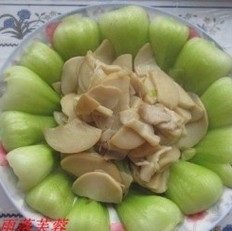 杏鲍菇炒油菜