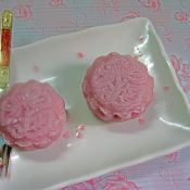 栗蓉紫薯冰皮月饼