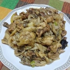 咖哩粉蘑菇炒鸡
