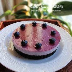 蓝莓芝士慕斯蛋糕