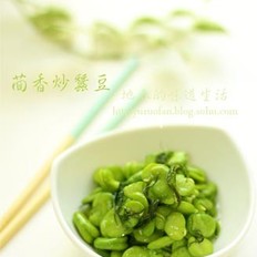 茴香炒蚕豆