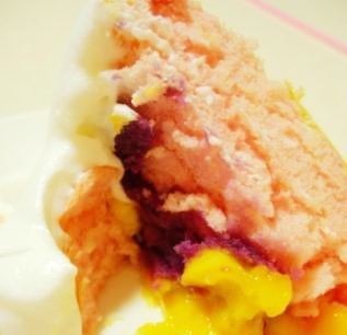 紫薯芒果蛋糕的做法