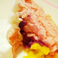 紫薯芒果蛋糕